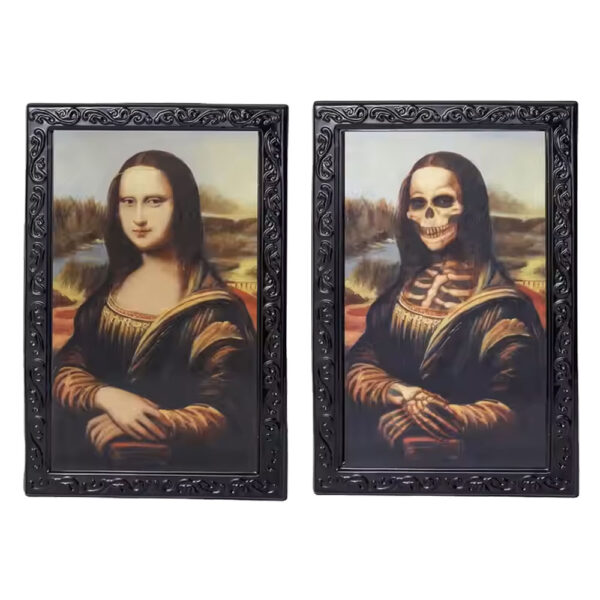 Mona Lisa 3D Changing Halloween Portrait